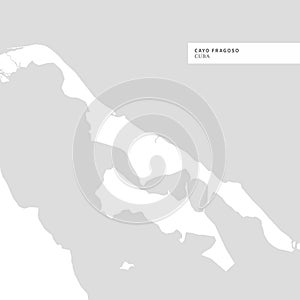 Map of Cayo Fragoso Island